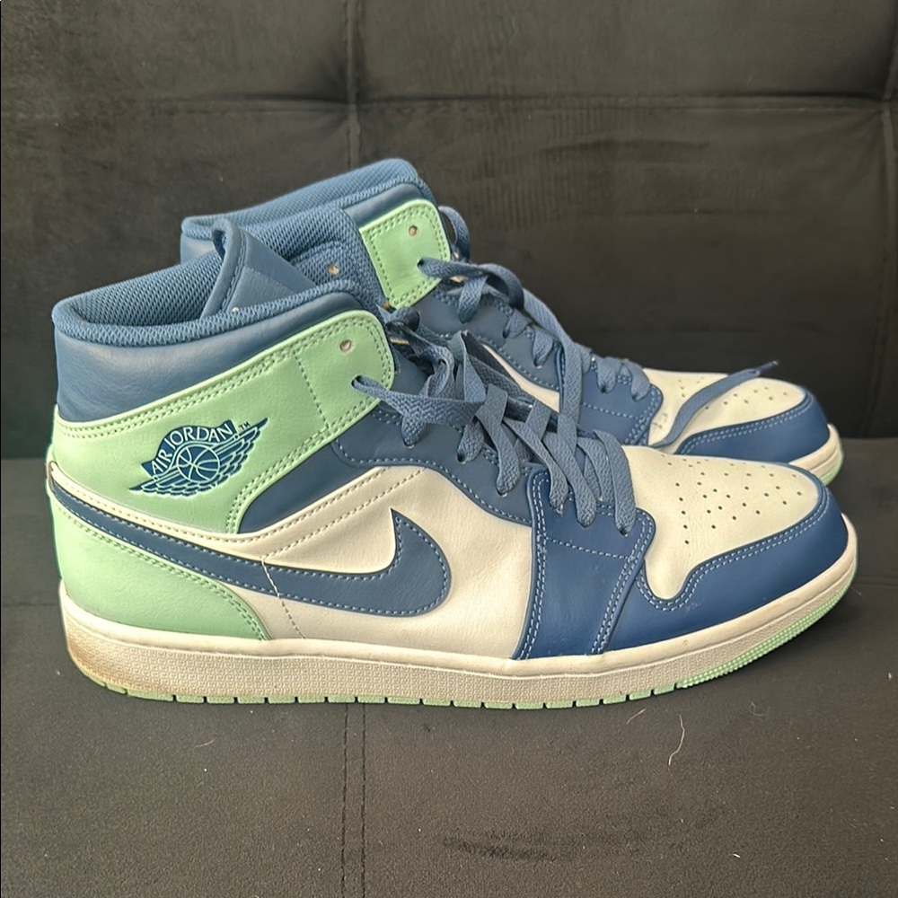 Air Jordan High-Top Sneakers in Blue Mint